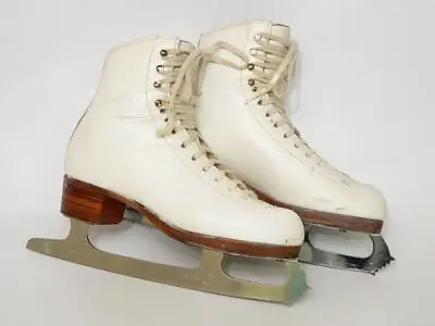 RIEDELL 210 Figure Skates Size 5 A  W/ Professional MK Sheffield Blades • $89