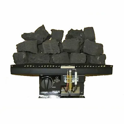 16  Gas Fire Log Effect Living Flame Coals VICTORIAN Inset Fire Tray Coal 9 Size • £184.99