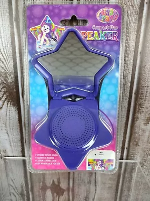 2014 Lisa Frank Compact Star Speaker 3.5mm Plug Rechargeable Rare 90s Vibe Look • $24.50