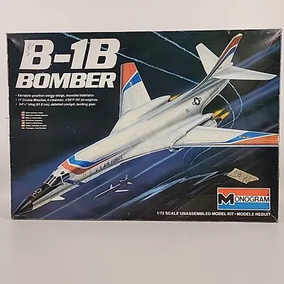 Monogram 1 72 US Airforce B-1B Bomber Model Airplane #5605 First Version 1983 • $79.50