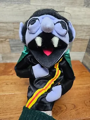 Handmade Sesame Street Inspired Count Von Count Hand Puppet ~ Vintage 1980's • $19.99