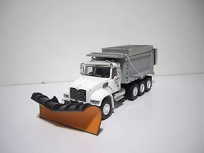 Greenlight 1/64 2019 Mack Granite Tri-axle White And Silver Dump Truck Dcp • $19.99