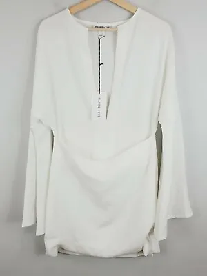 MAURIE + EVE | Womens White Tous Dress NEW + TAGS [ Size AU 8 Or US 4 ] • $41.82