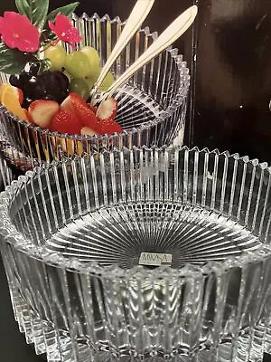 Mikasa Diamond Fire Hostess Fruit Salad Serving Decorative Bowl Japan 8.25” • $35