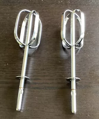 Vtg Sunbeam Mixmaster Stainless  Steel Beaters Only For Model H Replacement • $11.95