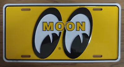 Vintage Mooneyes License Plate Embossed Metal Aluminum New Old Stock MOON • $19.99