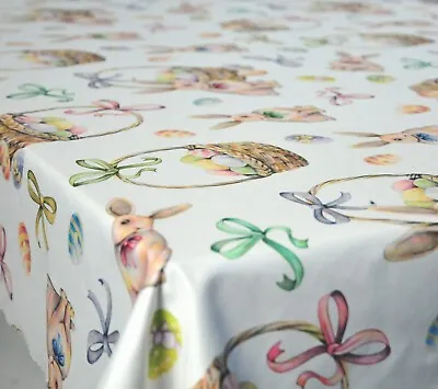 Easter Tablecloth Rectangular 130 X 180cm Present (51 X71 ) Perfect Gift Bunny • £26.99