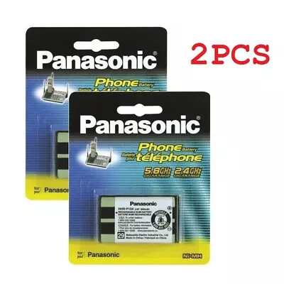 2PC Panasonic Rechargeable Batteries 830mAh HHR-P104 3.6V NIMH Phone Replacement • £14.39