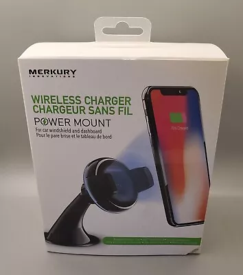 Merkury Innovations Wireless Charger Power Mount For Car Windshield & Dashboard • $14.99