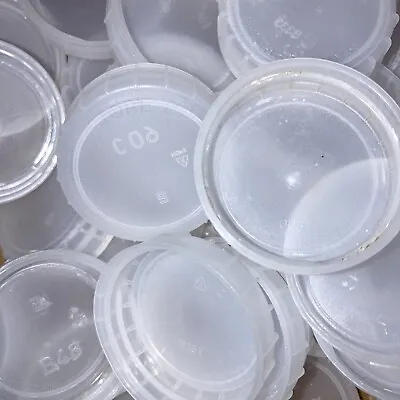Milk Bottle Plastic Tops Cap Lids WHITE X 100 Arts Craft Hobbies School Projects • £4.95