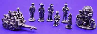 Vintage Pewter Die Cast Miniatures Figurines  95 IRS Lot Of 8 • $19.99