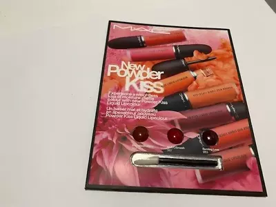 £5.95 • Buy Mac Powder Kiss Lipstick Colours With Brush Ideal To Try By Signed For Post