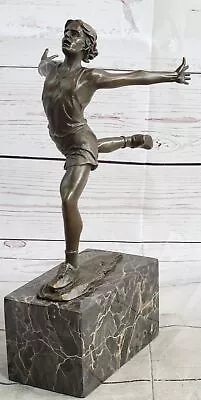 Miguel Lopez Sculpture Olympic Runner Athletics Bronze Signed Figurine Figure • $174.65