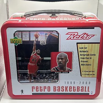 1999-00 Upper Deck UD Retro Basketball  Lunchbox Tin VTG Jordan • $45