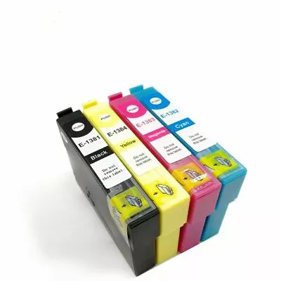 4x Non-OEM Ink Cartridges T138 138 For Epson Workforce WF3520 WF3530 WF3540 • $13.90