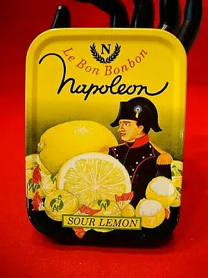 Vintage NAPOLEON Le Bon Bonbon TIN -Sour Lemon Drops From Belgium Nice Condition • $8.95