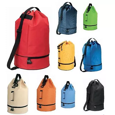 Bag Duffle Gym Travel Hiking Work Adult Shoulder Bag 9 Colours • £10.99