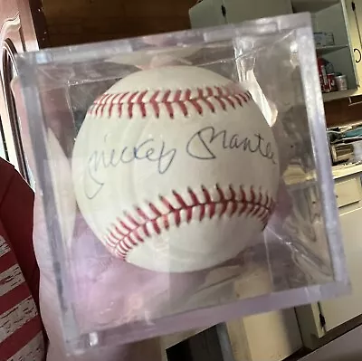 MICKEY MANTLE Signed/Autographed Rawlings Official Bobby Brown Baseball NO COA • $102.50