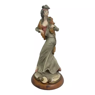 Vintage Signed Bruno Merli Capodimonte Figurine Of Young Lady With Stole B8 • £16.29