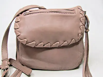 Joe’s Jeans Crossbody Brown Leather Fringe Small Shoulder Bag Handbag • $40