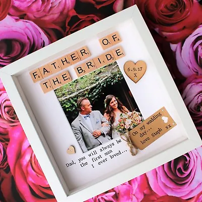 Wedding Gift Present Photo Frame Mother Father Of Groom Bride Mum Dad Christmas • £27.99