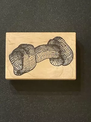 VTG 1997 Stamp City Dog Bone Rubber Stamp 3 X 2  Puppy • $8.40