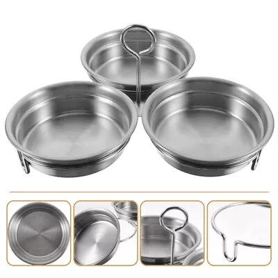 Stainless Steel Egg Poacher Pan With 2 Egg Cups For Breakfast-RP • £14.28