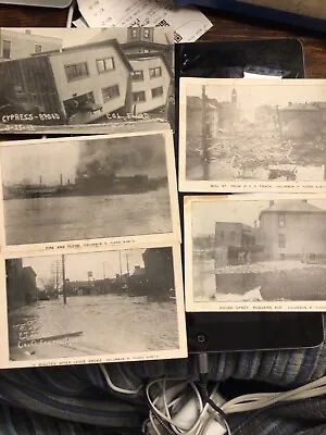 3/25/1913 Ohio Flood 5 Postcards From Columbus Ohio • $15
