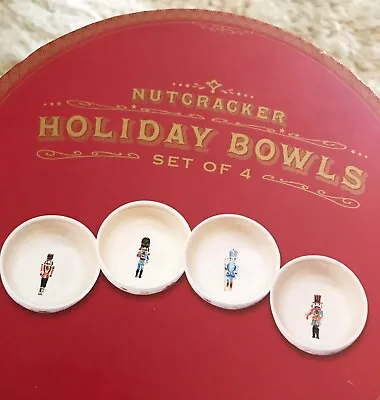 $69.99 • Buy  Brand New World Market 4 Pc Set Holiday Christmas Nutcracker Cereal Soup Bowls