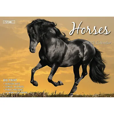 $3.18 • Buy Horses – 2023 Rectangle Wall Calendar 16 Months Planner New Year Christmas Gift