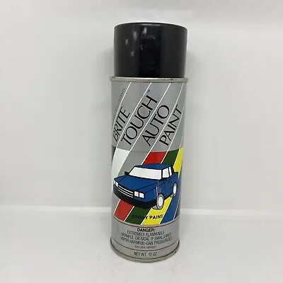 Vintage Brite Touch GLOSS BLACK Auto Paint Spray Can Sherwin Williams • $11.11