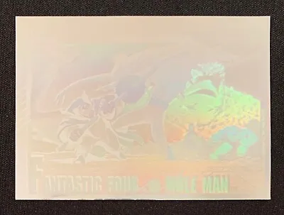 1991 Marvel Universe #5 Fantastic Four Vs Mole Man Silver Hologram Insert Card • $5