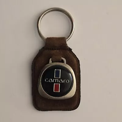 Vtg CHEVY CAMARO GENUINE LEATHER KEY FOB CHAIN RING Automotive CAR TRUCK • $17.99