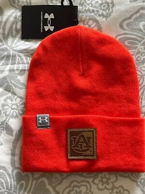 Under Armour Auburn Orange Beanie Stitched Logo NWT • $13.99