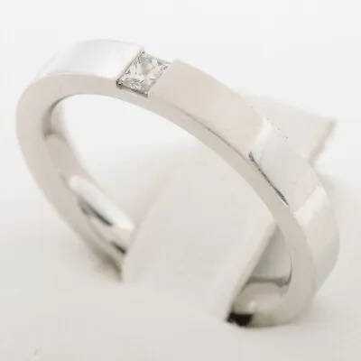 Harry Winston Princess Cut Marriage Diamond Ring Pt950 8.2g D0.10 • $759.55