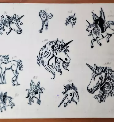 80's Mike Rollo Malone Traditional Vintage Production Tattoo Flash Sheet 11x14 9 • $69.99