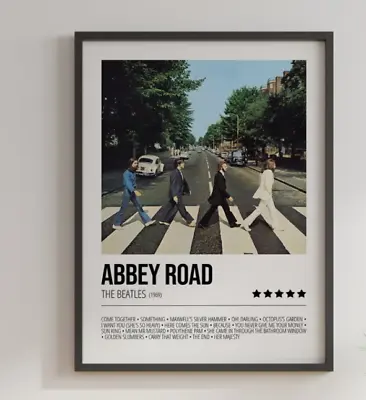 £24.80 • Buy Abbey Road Poster Album The Beatles Walking On The Road Music Wall Art Poster 
