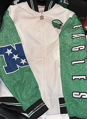 Philadelphia Eagles Mitchell & Ness Kelly Green Team Burst Jacket - Large • $130