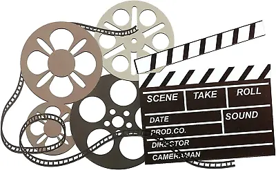 Metal Movie Reel Wall Art Abstract Antique Movie Theater Decor Beautiful Movie • $18.16
