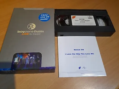 Boyzone Dublin Live By Request VHS Video( Including CD) (1999) • $1.89