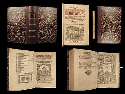 1576 Martin Luther Table Talk Protestant Reformation Tischreden Colloquia Aurifa • $1500