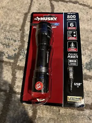 NEW -  800 Lumens Dual Power LED Rechargeable Focusing Flashlight W/ Recharge • $27.95