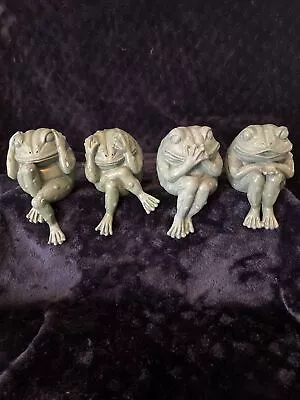 Vintage Shelf Frogs Hear  See  Speak No Evil • $14.99