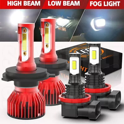 For Toyota Highlander 2008-2010 Bright LED Headlight + Fog Light Bulbs Combo Kit • $27.12