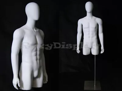 Egg Head Male Mannequin Torso With Nice Body Figure And Arms #MD-TMWEG • $219