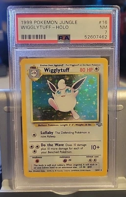 $3.25 • Buy 1999 Pokemon Jungle Holo Wigglytuff #16/64 PSA 7 NM