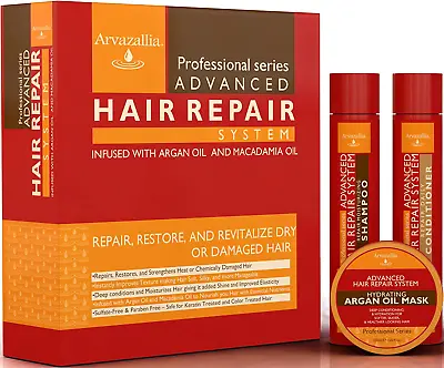 Advanced Hair Repair Shampoo And Conditioner Set With Argan Oil And Macadamia Oi • $46.94