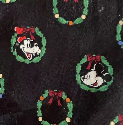 Christmas Tie Mickey Mouse & Goofy Disney Black Office Party Holiday • $11.99