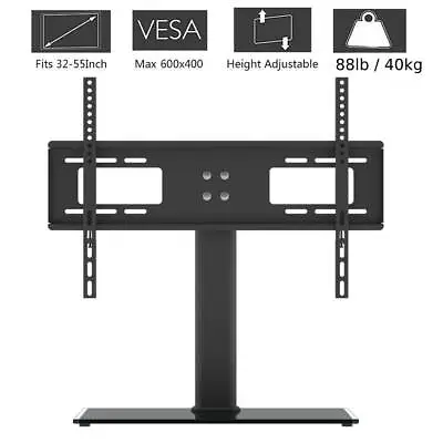 Universal Desk Table Top TV Stand Bracket LCD LED Plasma VESA Mount 32-55  TVs • £18.99