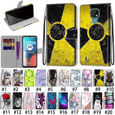 Magnetic Leather Flip Wallet Phone Case Cover For Motorola E6Plus  E6Play E7Plus • $7.49
